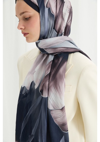 Tulipano Kraş Şal - Lacivert fiyatları