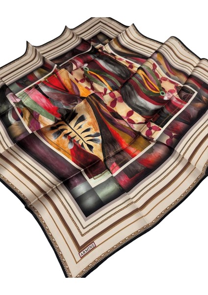 Nostalji Serisi Twill Ipek Eşarp 8319D-37