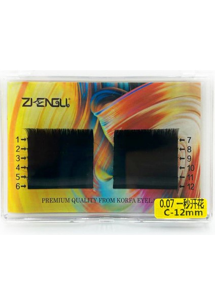 Ipek Kirpik 0.07 C Kıvrım - Easyfun Çek Bırak Ipek Kirpik 12MM