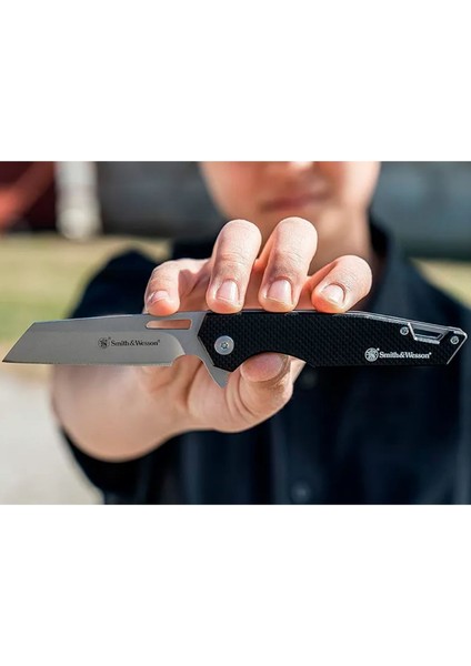 Smith Wesson® Sideburn Katlanır Çakı 3in Satin Wharncliffe Blade 1117235