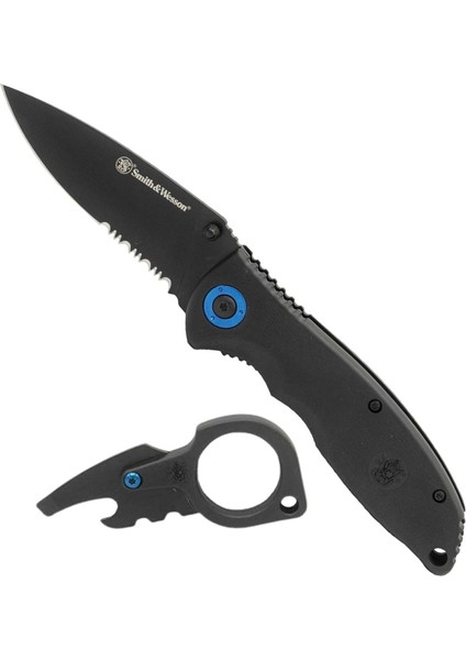 Smith & Wesson® Liner Lock And Multi-Purpose Keychain Black Katlanır Çakı 1100061