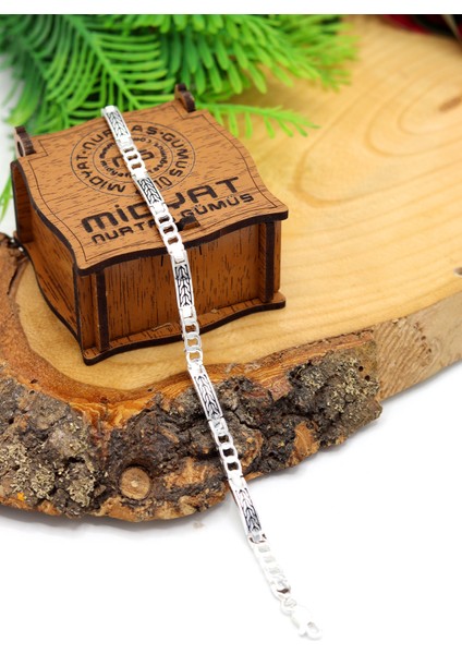 Buğday Tasarım 925 Ayar Saf Gümüş Erkek Bileklik 201024445 fiyatları