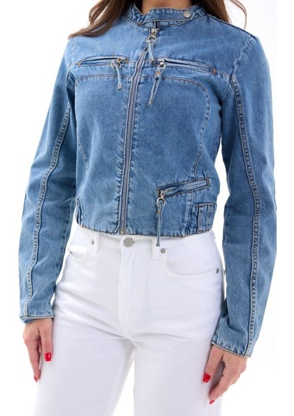 Ipeksi 6908 Kot Ceket-Mavi indirimleri