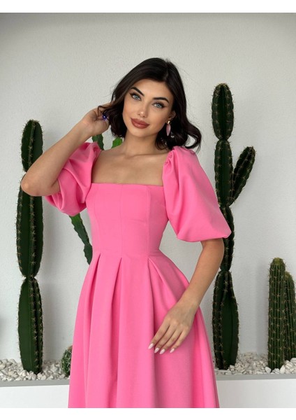 Ipeksi Benjamin Çan Etekli Midi Boy Elbise