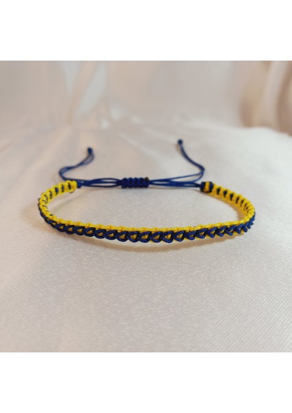 Unisex Taraftar Makrome Örgü Bilekliği, Sarı Lacivert Bileklik, Fenerbahçe Taraftar Bilekliği, Fenerbahçe Bileklik, Makrome Bileklik, Maç Aksesuarı, Örgü Bileklik, Ip Bileklik