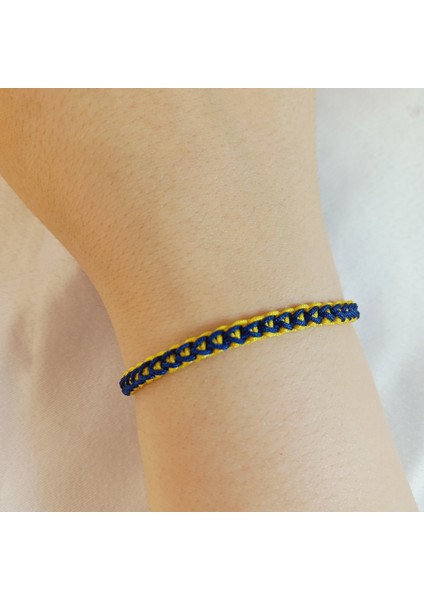 Unisex Taraftar Makrome Örgü Bilekliği, Sarı Lacivert Bileklik, Fenerbahçe Taraftar Bilekliği, Fenerbahçe Bileklik, Makrome Bileklik, Maç Aksesuarı, Örgü Bileklik, Ip Bileklik fırsatları