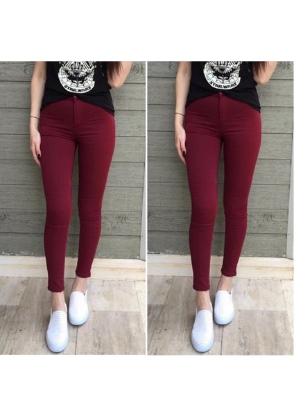 Ipeksi Gabardin Kumaş Yüksek Bel Pantolon 90CM Bel 38CM