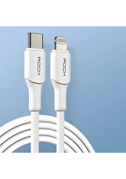 Mfı Lisanslı Pd Type-C To Lightning 1.20M Hızlı Şarj ve Data Kablosu Beyaz fiyatları