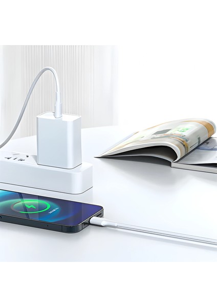 Mfı Lisanslı Pd Type-C To Lightning 1.20M Hızlı Şarj ve Data Kablosu Beyaz fırsatları