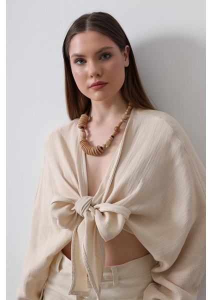 Ipeksi Bluz - Bej fırsatları