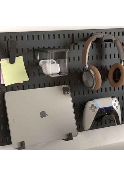 Çok Amaçlı Organizatör Pano Kapaklı Şeffaf Çekmece - Siyah fırsatları