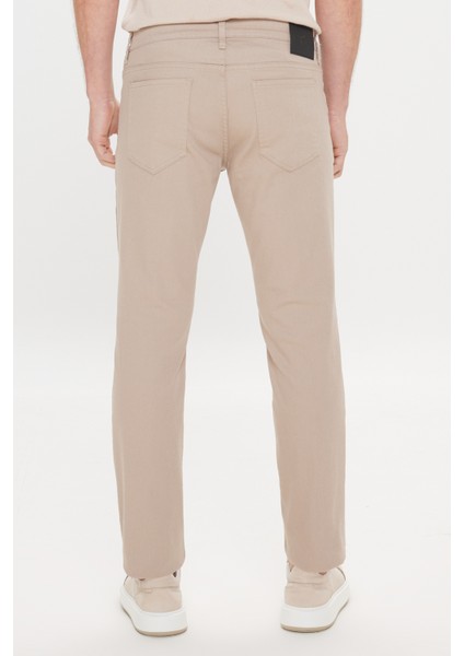 Erkek Taş 360 Derece Her Yöne Esneyen Slim Fit Dar Kesim Diyagonal Esnek Desenli Pantolon
