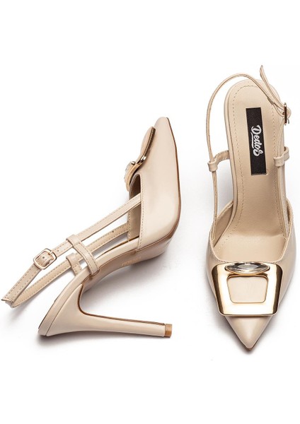 Kadın Yüksek Topuklu Şık Tokalı Rugan Abiye Ayakkabı 6305 fırsatları