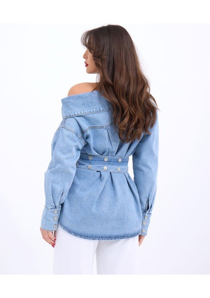 Ipeksi 7308 Kot Gömlek-Mavi indirimleri