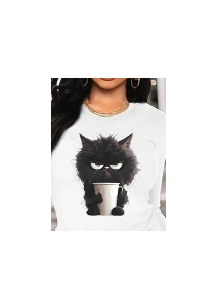 Ipeksi Kadın Uzun Kollu Bisiklet Yaka Baskılı Viskon Bluz fiyatları