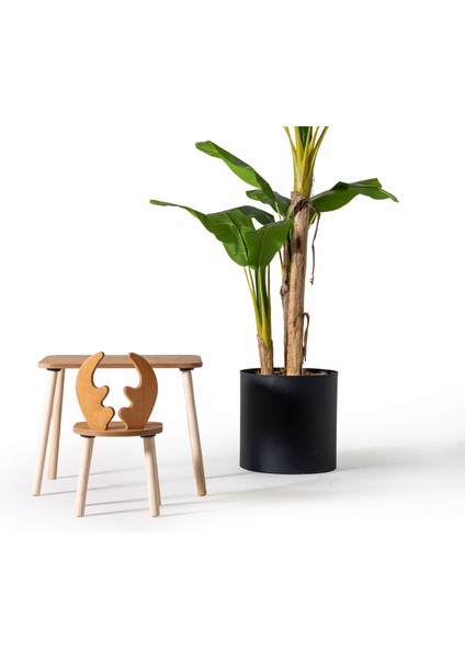 Montessori Aktivite ve Çalışma Masası Deer ve 2 Sandalye Set Deer Kahverengi fırsatları