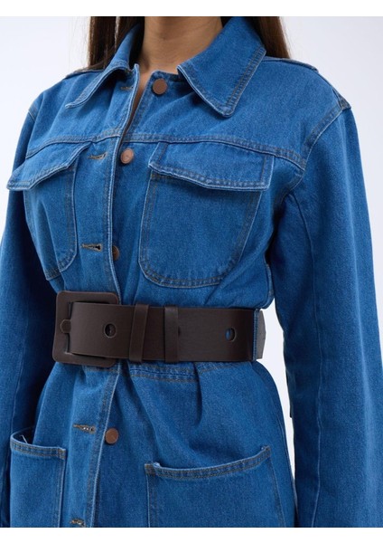 Ipeksi 6578 Kot Ceket-Mavi