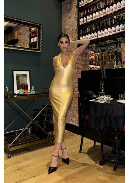 Ipeksi Felicia Sırt Dekolteli Elbise 2583-08 fiyatları