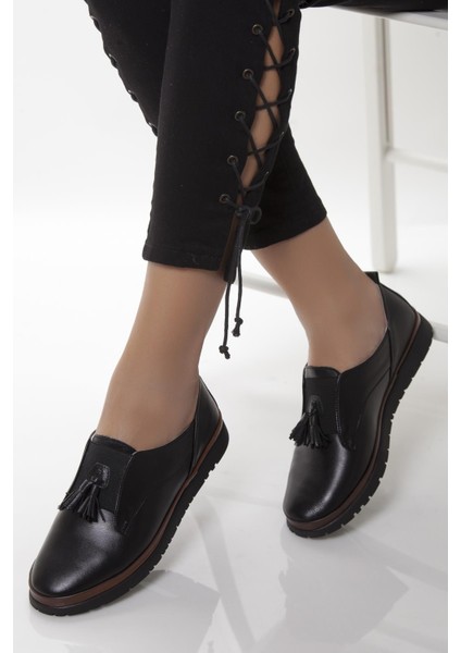 Hakiki Deri Kadın Deri Casual Ayakkabı TRC06-4106