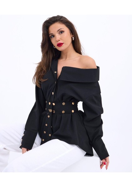 Ipeksi 6493 Gömlek-Siyah indirimleri