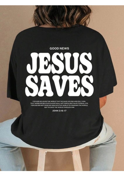 Ipeksi Baskılı T-Shirt - Siyah