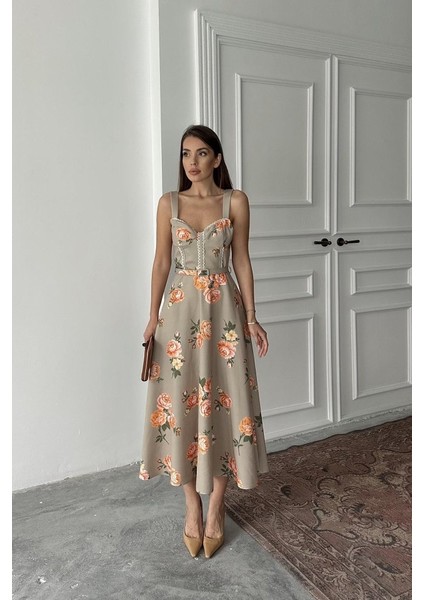 Ipeksi Haki Ince Kemer Detaylı Elbise fiyatları