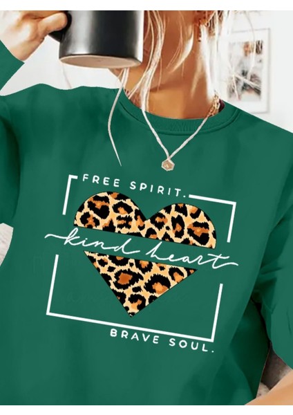 Ipeksi Kadın Uzun Kollu Bisiklet Yaka Desenli Viskon Iki Iplik Bluz