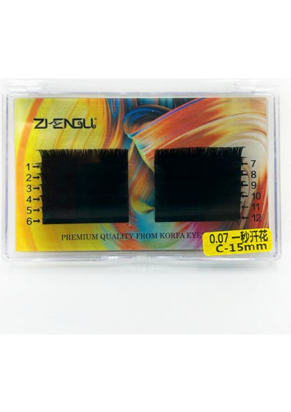 Ipek Kirpik 0.07 C Kıvrım - Easyfun Çek Bırak Ipek Kirpik 15MM