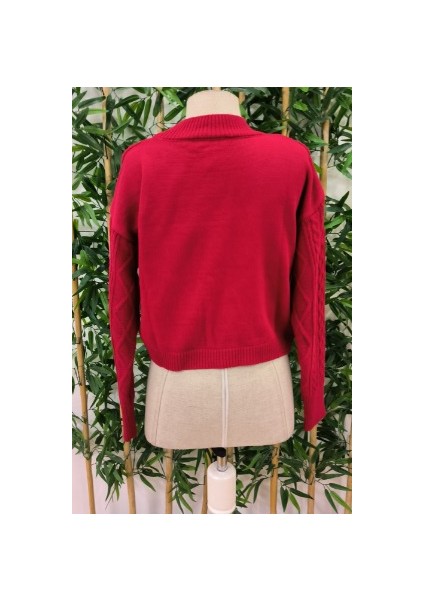 Ipeksi Kadın Uzun Kollu Balıkçı Yaka Bluz ve Etek Ikili Triko Takım indirimleri