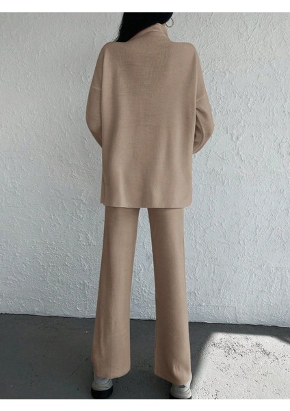 Ipeksi Kadın Uzun Kollu Triko Ikili Takım