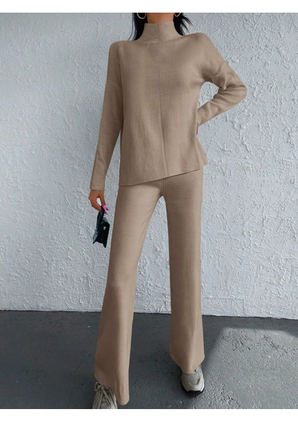 Ipeksi Kadın Uzun Kollu Triko Ikili Takım