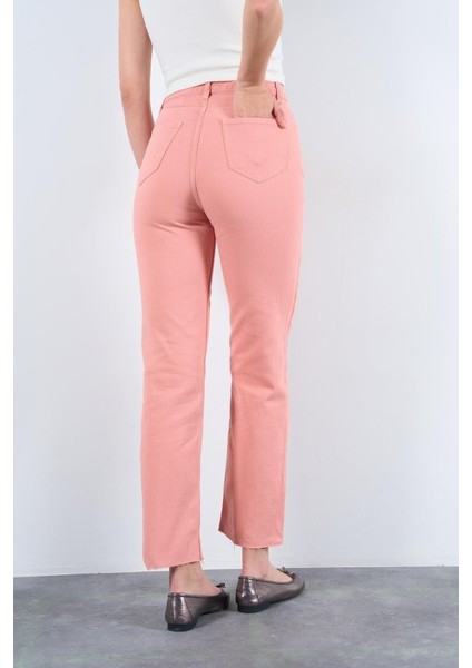 Ipeksi Strong Düz Pantolon - Pudra