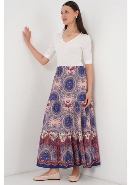 Ipeksi 1898 Desenli Uzun Etek - Saks modelleri