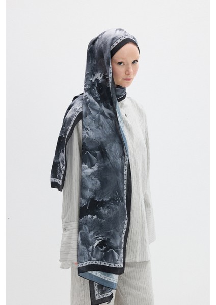 Sera Desen Kraş Şal - Siyah modelleri