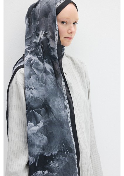 Sera Desen Kraş Şal - Siyah fırsatları