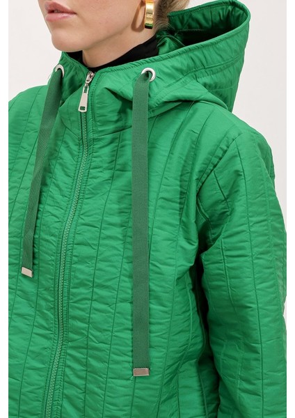 Ipeksi 5138 Kapitone Uzun Mont - C.yeşil