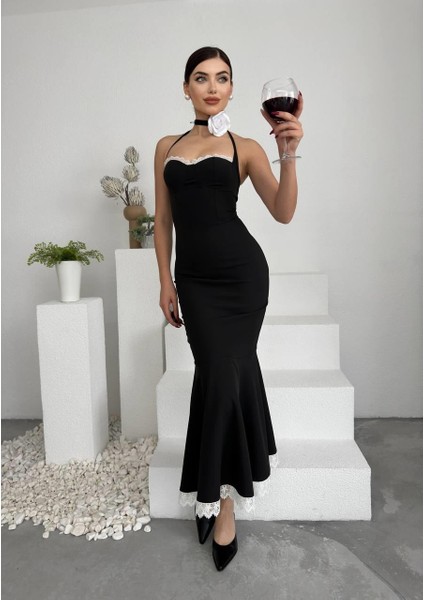 Ipeksi Monea Boyundan Bağlamalı Elbise