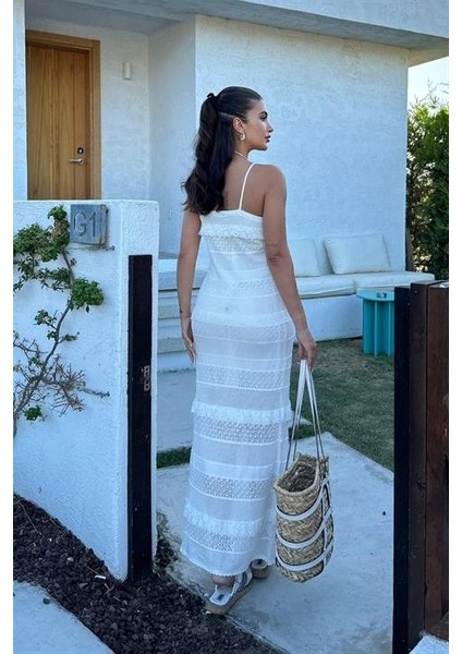 Ipeksi Regina Dantel Detay Elbise 2754-01 fırsatları