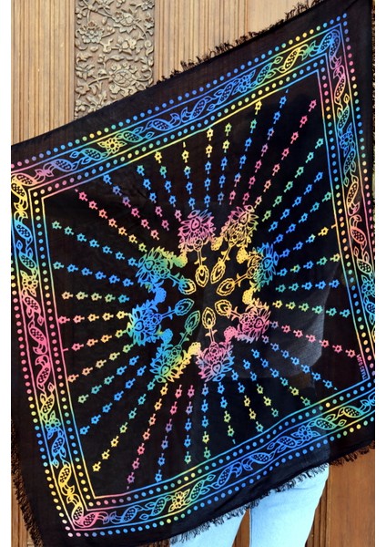 Umay El Yapımı Azerbaycan Şal / Eşarp – Anka – 100X100 cm – Pamuk Viskon modelleri