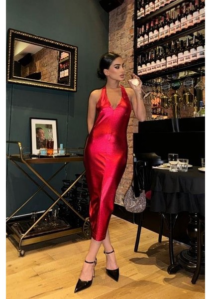 Ipeksi Felicia Sırt Dekolteli Elbise 2583-08 fiyatları