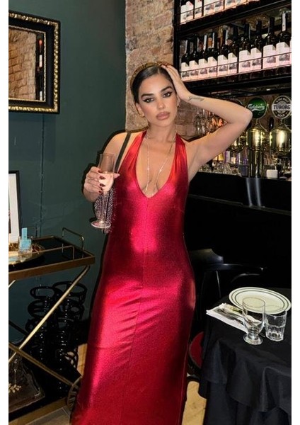 Ipeksi Felicia Sırt Dekolteli Elbise 2583-08 modelleri