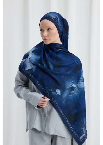 Sera Desen Kraş Şal - Lacivert modelleri