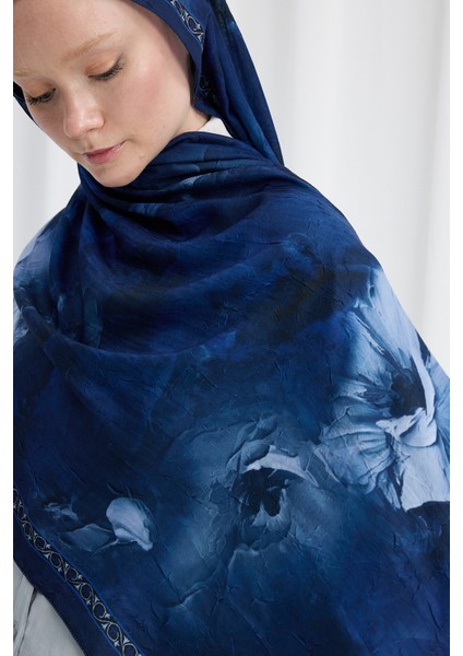 Sera Desen Kraş Şal - Lacivert fırsatları