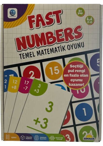Fast Numbers - Temel Matematik Oyunu | Eğitici ve Eğlenceli Sayı Kartları fiyatları