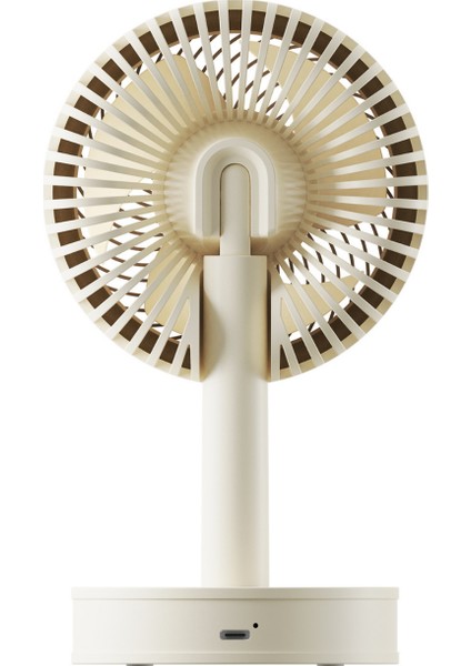 EFN14 Krem 1200mAh 3 Hız Kademeli Masaüstü USB Fan