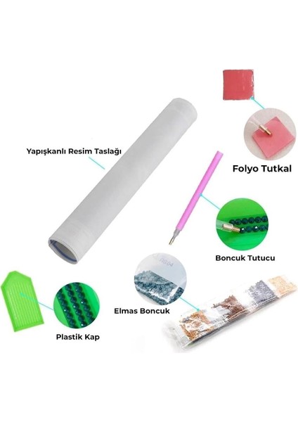 Boncuklu Goblen-5d 50X40-ATLAR Diamond Picture modelleri