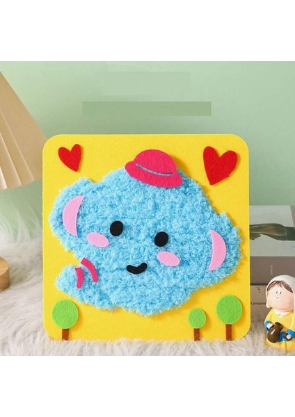 Eğitici Örgü Kiti Nakış Seti Fil