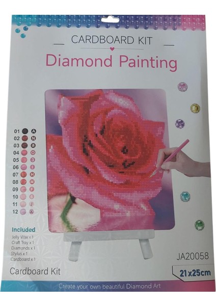 Boncuklu Goblen DIAMOND-PAINTING-21X25-GÜL