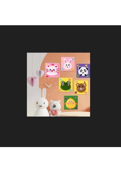 Eğitici Örgü Kiti Nakış Seti Kedi modelleri