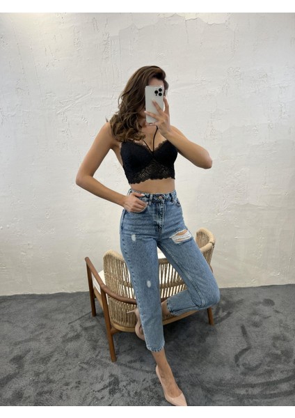 Ipeksi 5778 Denim Carrot Fıt-Mavi indirimleri